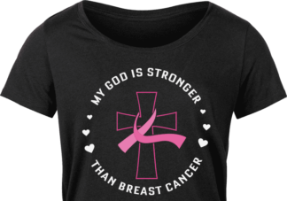 my god is stronger than breast cancer - free svg file for members