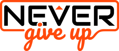 never give up, minimalistic free svg file