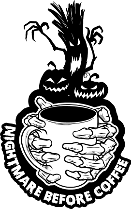nightmare before coffe, halloween - free svg file for members