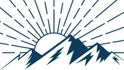 mountains and sun, landscape - free svg file for members