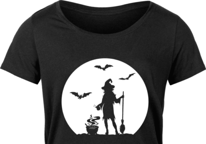 witch and moon, halloween - free svg file for members