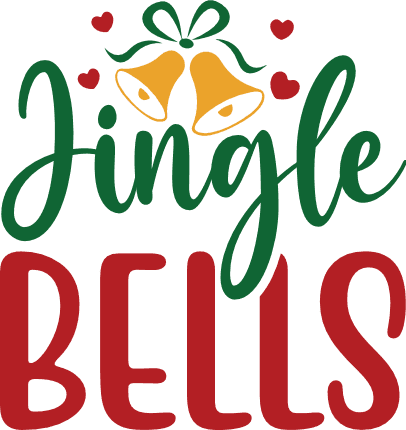 jingle bells, christmas - free svg file for members - SVG Heart
