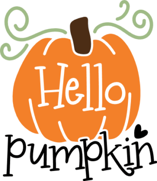 hello pumpkin, autumn, fall - free svg file for members
