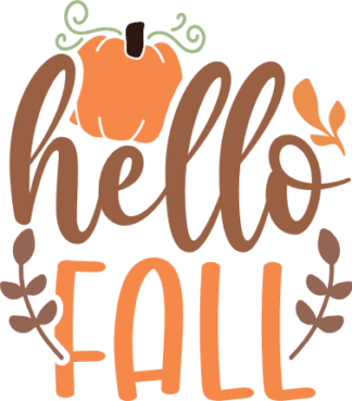 hello fall, pumpkin yard sign - free svg file for members