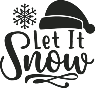 let it snow, christmas - free svg file for members