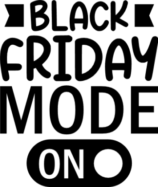 black friday mode on - free svg file for members