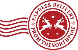 express delivery from the northpole, christmas - free svg file for members