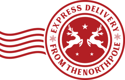 express delivery from the northpole, christmas - free svg file for members