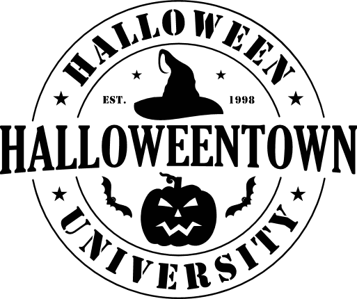 halloweentown, halloween university - free svg file for members - SVG Heart