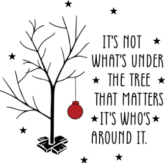 its not whats under the tree, christmas - free svg file for members