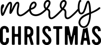 merry christmas sign - free svg file for members