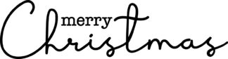merry christmas sign, handwritten - free svg file for members