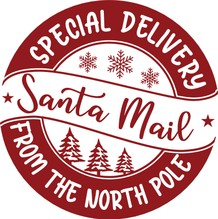 santa mail, christmas - free svg file for members - SVG Heart