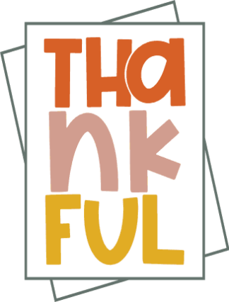 thankful, framed sign, thanksgiving day - free svg file for members