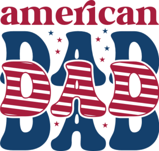american dad, stacked echo text, 4th july - free svg file for members