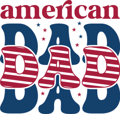 american dad, stacked echo text, 4th july - free svg file for members