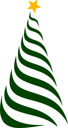 spiral christmas tree free svg file clipart image - SVG Heart