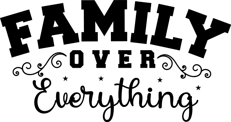 family over everything - free svg files for members - SVG Heart
