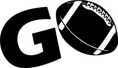 go sign, american football ball free svg file