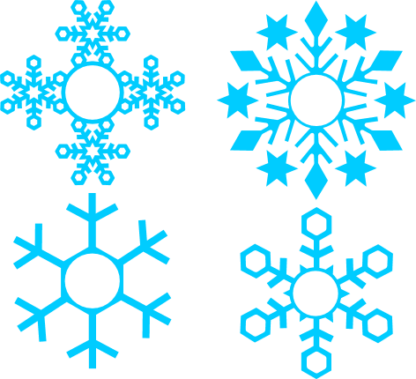 snowflakes bundle, winter free svg file clipart images
