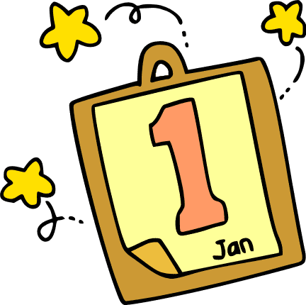 1st january label tag, new year free svg files clipart image