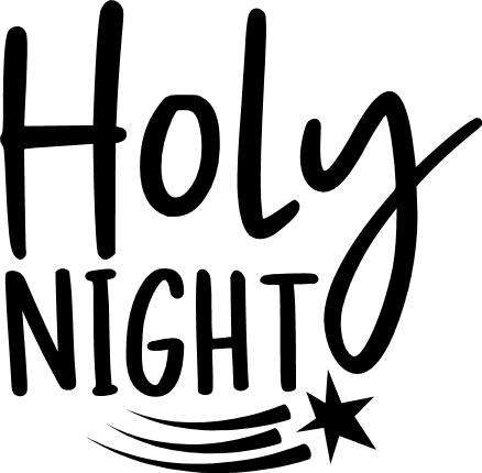 O Holy Night, Christmas Free Svg File - SVG Heart