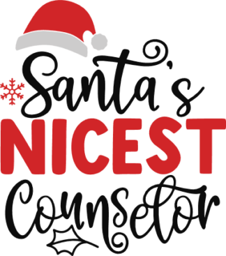 santas nicest counsedor, funny christmas free svg file