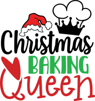 christmas baking queen free svg file clipart images