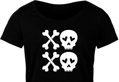 XOXO sign and skulls, valentines day - free svg file for members