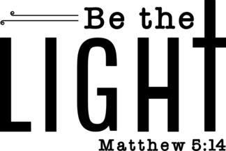 Be the light, matthew 5:14,  christian - free svg file for members