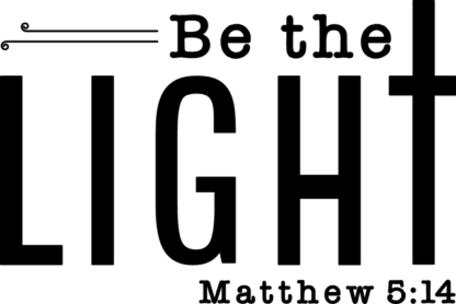 Be the light, matthew 5:14,  christian - free svg file for members