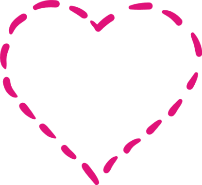 dashed line heart free svg file