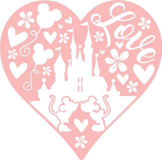 valentines day heart - free svg file for members