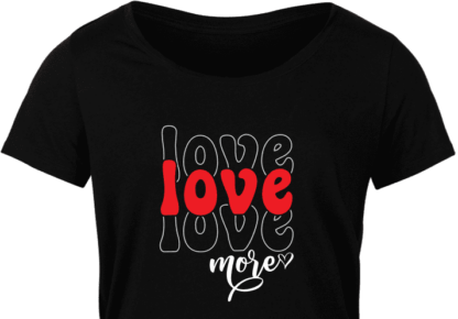 love more, echo stacked text, valentines day free svg files