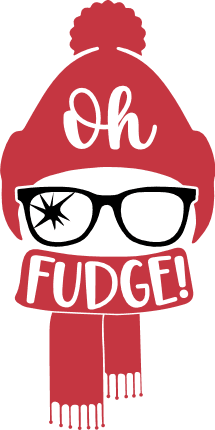 oh fudge, funny winter movie - free svg file for members