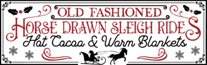 old fashioned horse drawn sleigh rides - free svg file for members