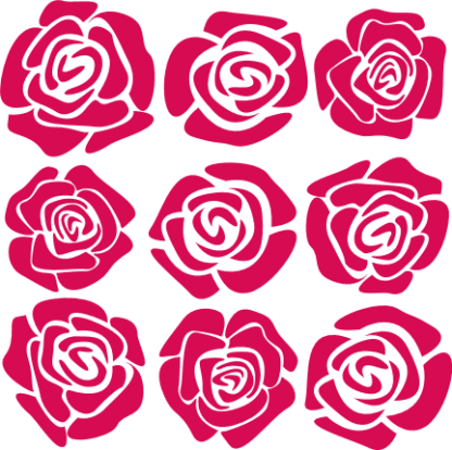 rose flower blooms bundle free svg files