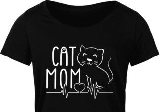 cat mom, cat lover t-shirt design - free svg file for members