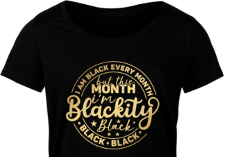 i am black every month but this month i am blackity black - free svg file for members