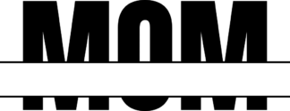 Mom, split text frame - free svg file for members