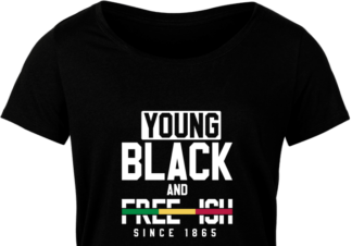 Young black and free-ish since 1865, Black history month shirt design - free svg file for members