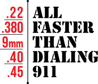 All faster than dialing 911, second amendment - free svg file for members