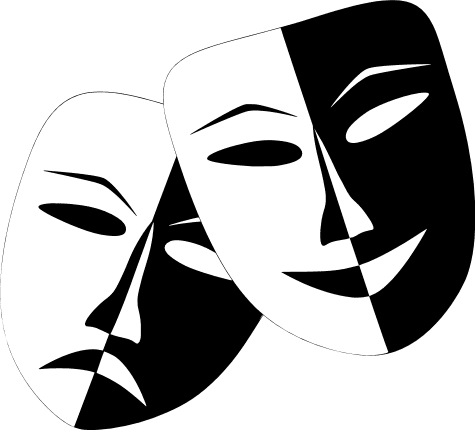 Premium Vector  Object dramatic theater masks