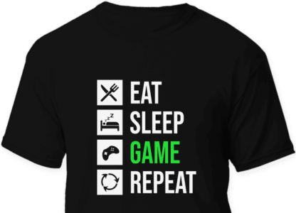 Eat, sleep, game, repeat, gamer tshirt design free svg file