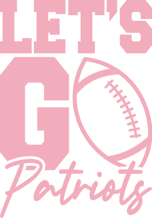 lets go patriots, football team shirt design - free svg file for members