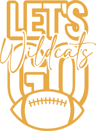 lets go wildcats, american football shirt design - free svg file for members