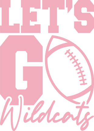 lets go wildcats, american football shirt design - free svg file for members