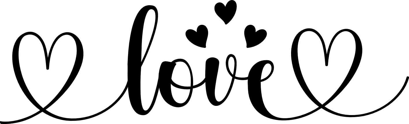 love with hearts digital design, wedding gift - free svg file for ...