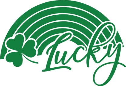 Lucky Shamrock Rainbow, clover leaves, st patricks day shirt - free svg file for members