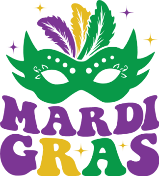 Mardi gras, mask, feathers, mardi gras shirt design  - free svg file for members